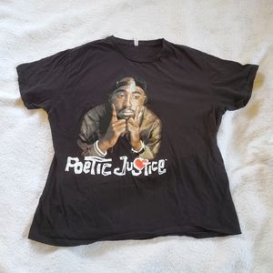 Tupac Vintage 2008 Poetic Justice T-Shirt, Sz XL
